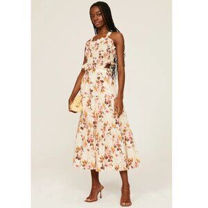 SEA New York Esme Apron Dress In Floral Cream S $395